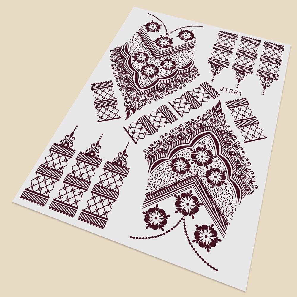 Temporary Tattoos Henna Tattoo For Fashion Accessory Women Hand And Foot Decor