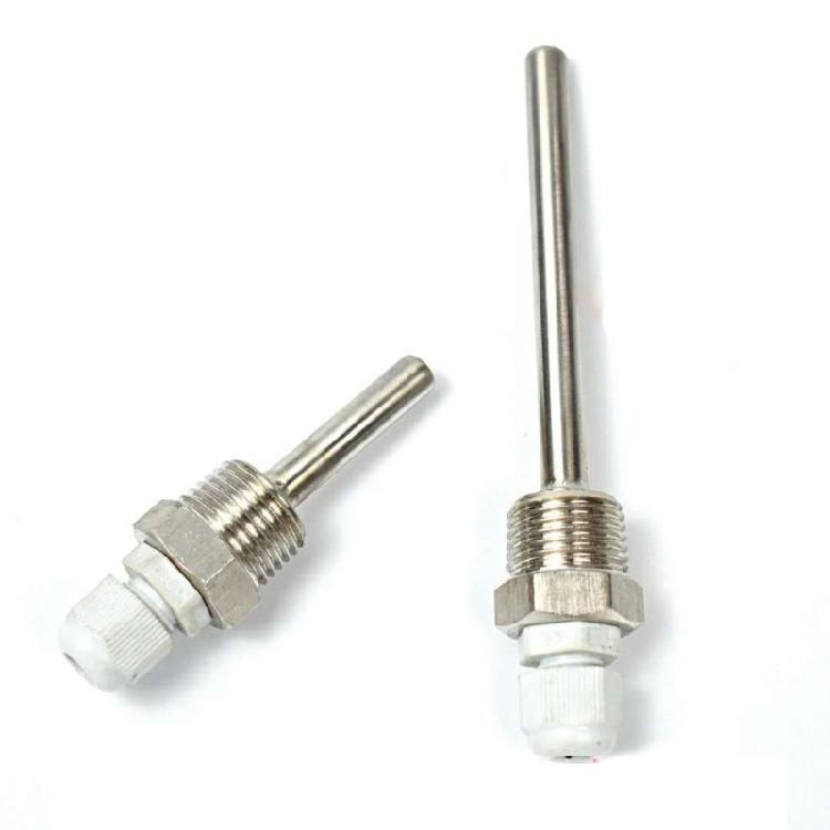50/100/200/300mm 1/2in Thread Immersions Sleeve Shell Blind Tube Stainless Steel Probe Water Tanks Protective Shell