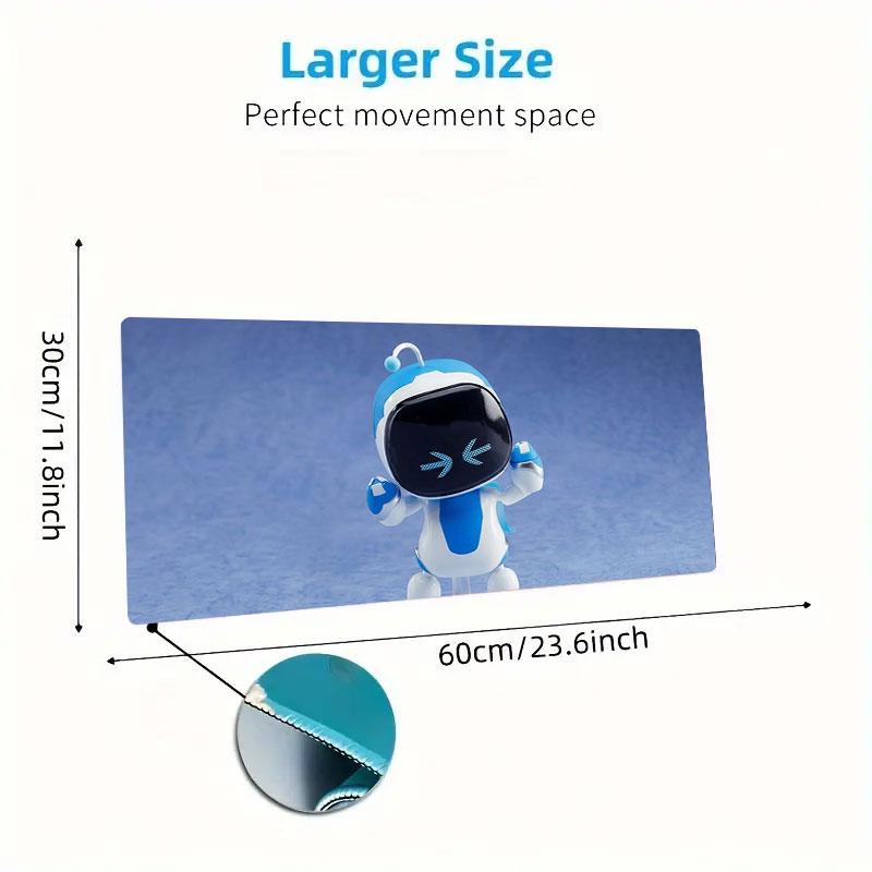 ASTRO BOT Large Size Mouse Pad Large Gaming Table Cushion Non-slip Laptop Tablet Big Mousepad XXL Mat Mini PC Playmat With Lock edge