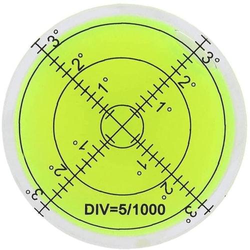 Level Surface Level Acrylic Housing 60mm Diameter Round Inclinometer for Surveying Equipment Reliable Quality Equipment