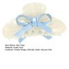 Women Hair Claw Bowknot Flower Shape Anti-slip Teeth Hair Clip Large
