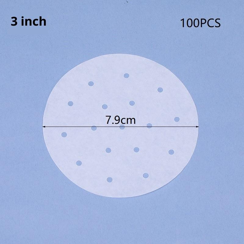 100/400 Stück Einweg-Dampfpapier Backpapier Silikonölpapier Antihaft-Dampfbeständiges Papier Dampfgitter für Brötchen