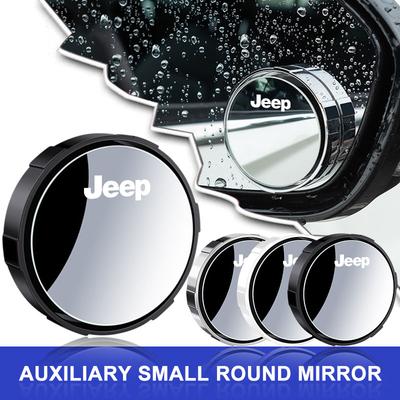 2Pcs Adjustable 360 Degree Car Blind Spot Rear View Mirror Angle For Grand Cherokee Xj Wk2 Wj Wrangler Jl Compass Commander