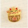 Sand Gold Keychain, Lucky Cat, Creative Car Keychain Pendant, Hollow Cat, Drip Glue, Enamel, Colorful Pendant