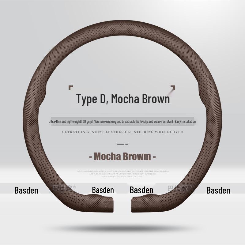 Genuine Leather Ultra-Thin Steering Wheel Cover for Nio ES6, ES8, EC6, ET5, ET7, ES7, ES5