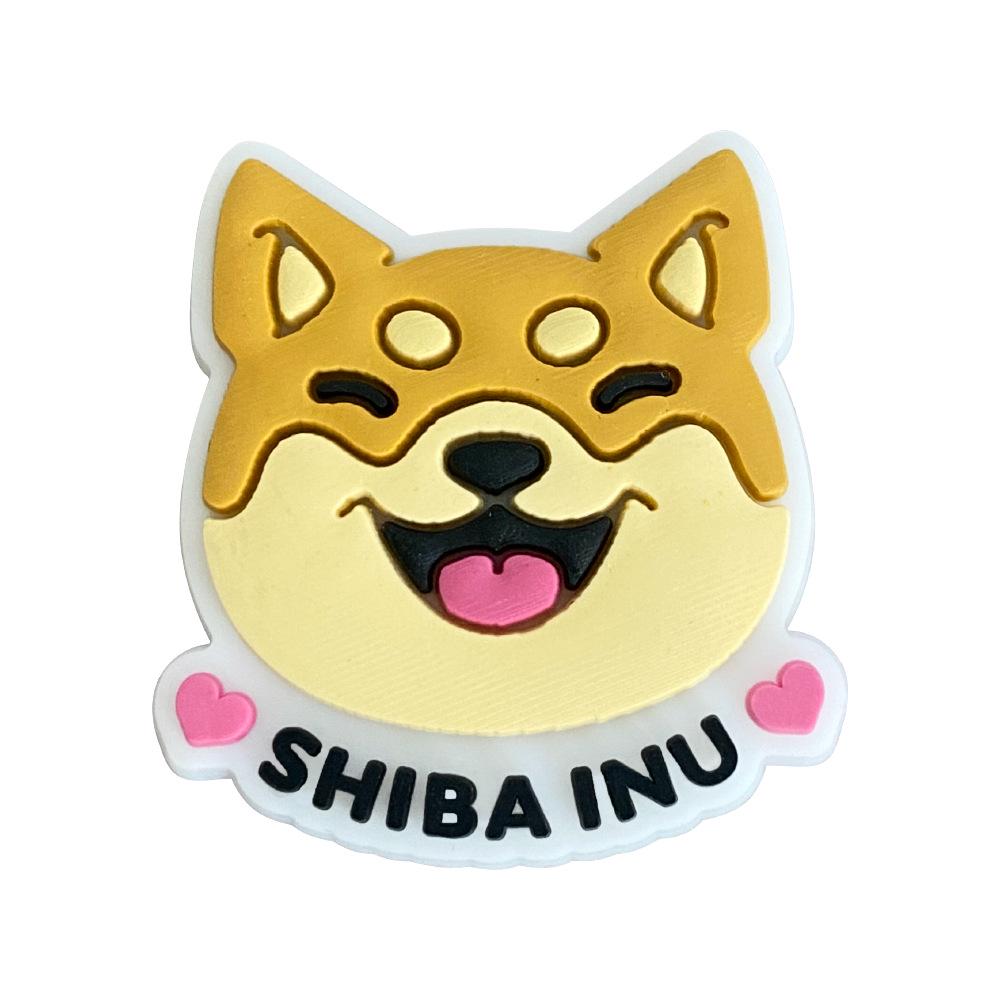 

Мультяшные шармы для кроксов в виде щенков - Мягкие ПВХ украшения в виде цветов для сандалий и тапочек