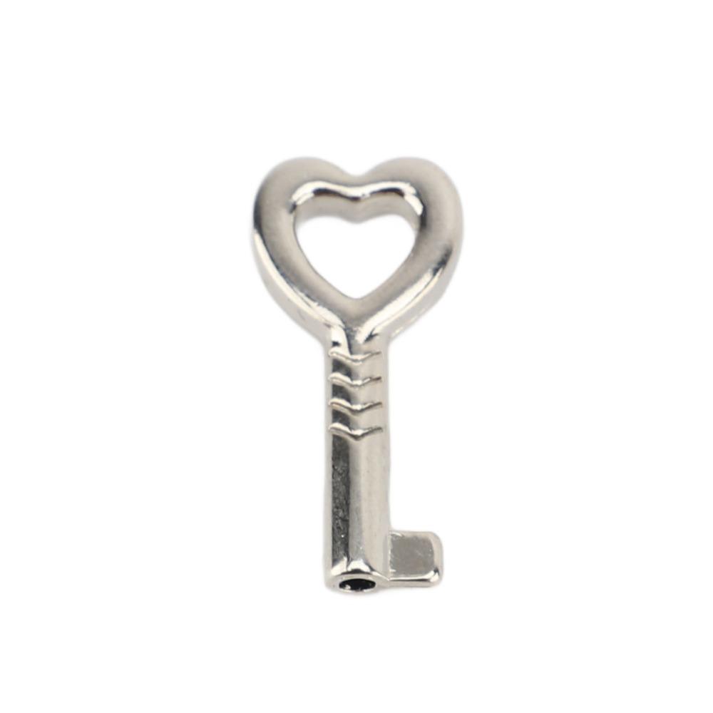4sets 38x30mm Love Lock Zinc Alloy Heart Shaped Padlock Mini Padlock  For Jewelry Boxes