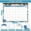 2026 Desk Calendar - JAN 2026 - DEC 2026, 2026 Calendar, Large Desk Calendar with Corner Protectors, 18-Month Calendar with Reference Calendars, for