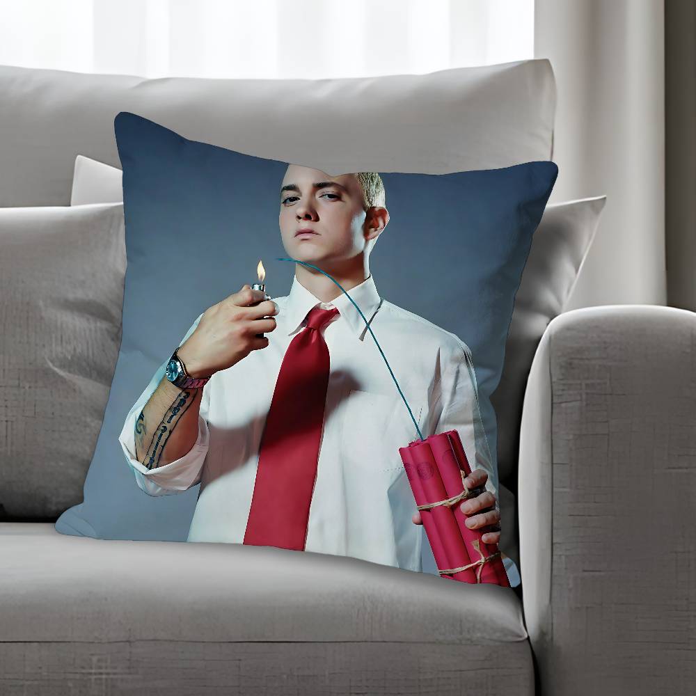 Singer EEminem Anime Celebrity Merchandise AllMatch Printed Pillow Case Sofa Car Office Room Decoration Protector