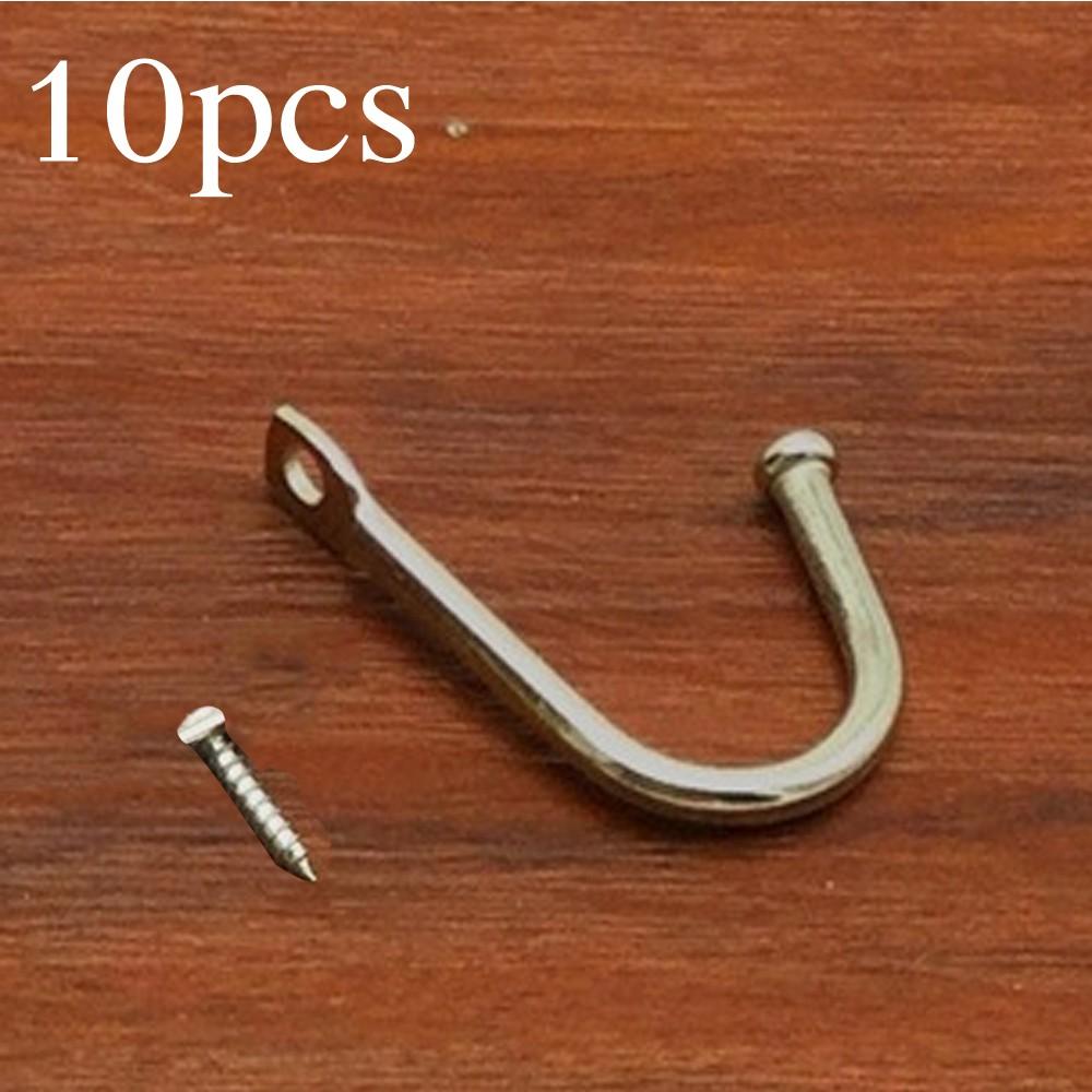 Rack Hooks Accessories Hanging 10pcs Clothes Key Bag Screw In Wall Door Storage