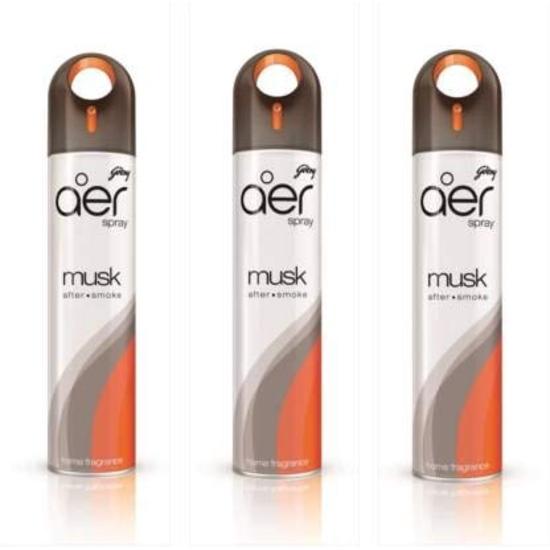 

Godrej aer Musk After Smoke Home Fragrance Spray (810 ml) Pack of 3