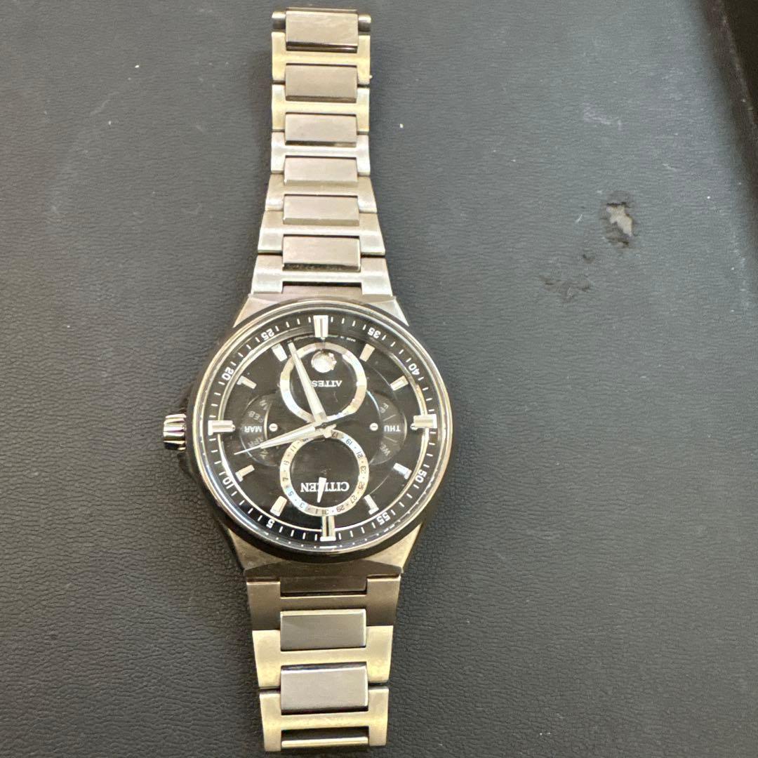 [Good Condition] Citizen Atessa Eco-Drive Triple Calendar Moon Phase