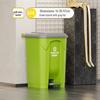 Large 30L Outdoor Kitchen Trash Can with Pedal and Lid
