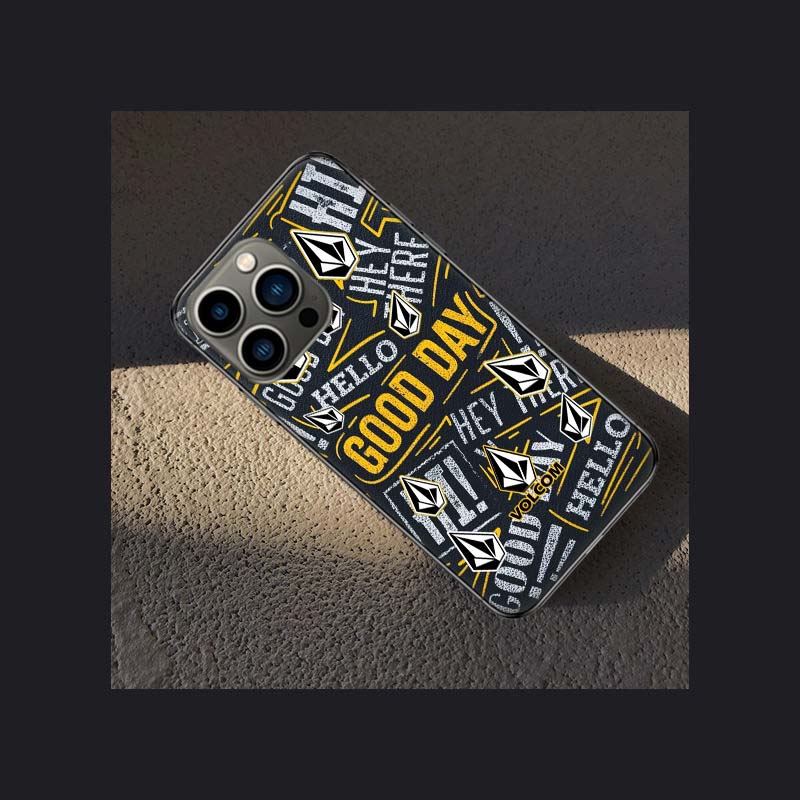 

Volcom Logo Phone Case For Apple Iphone 16 15 Plus 13 12 Mini 16E 11 14 Pro Max X XS XR 8 7 SE 2020 Cover Shell Coque Silicone T iPhone 7 8(SE 2020)