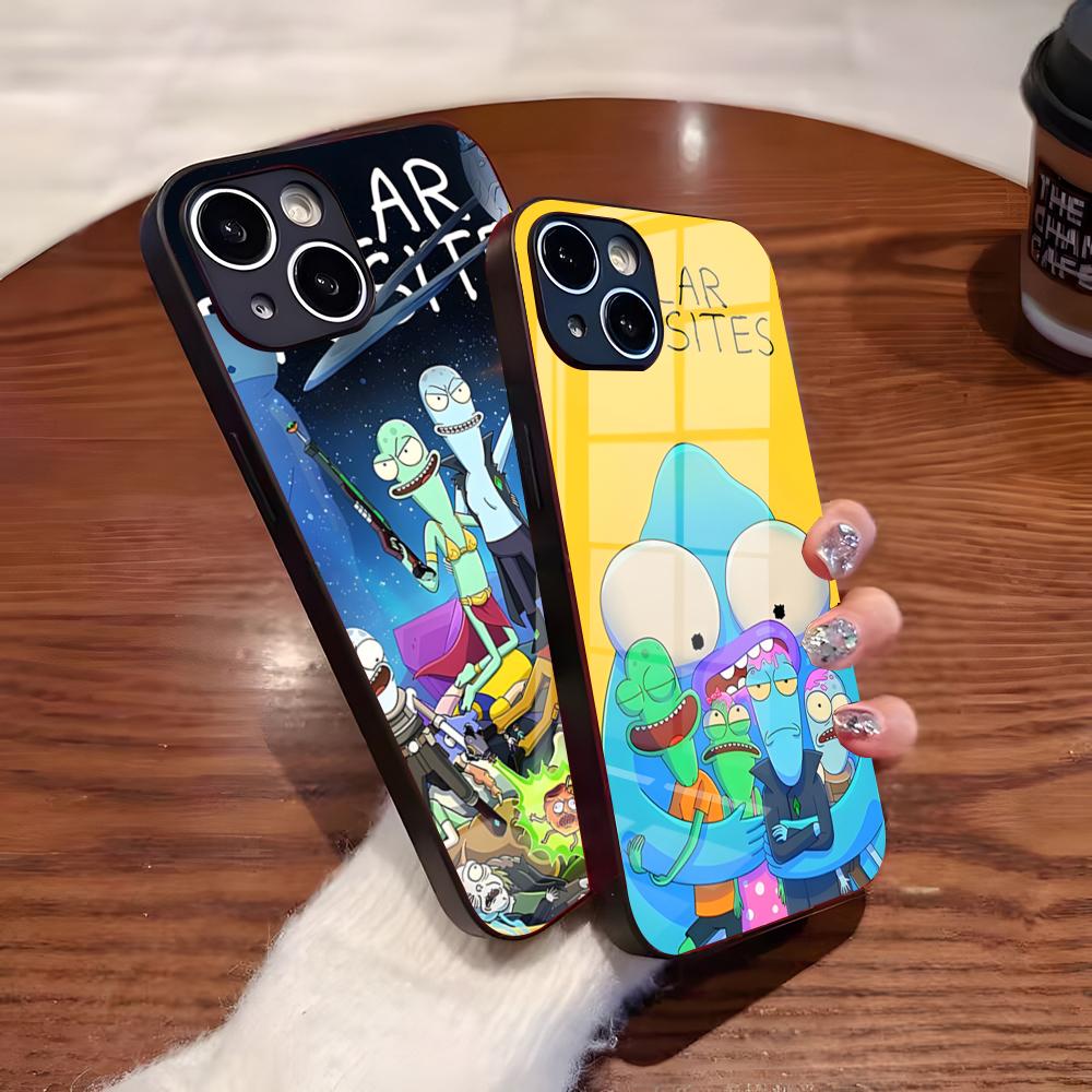 Cartoon S-Solar OppositesES Phone Case For IPhone 17 Pro Max 16 15 14 Pro Max 13 11 Plus Glass Cover