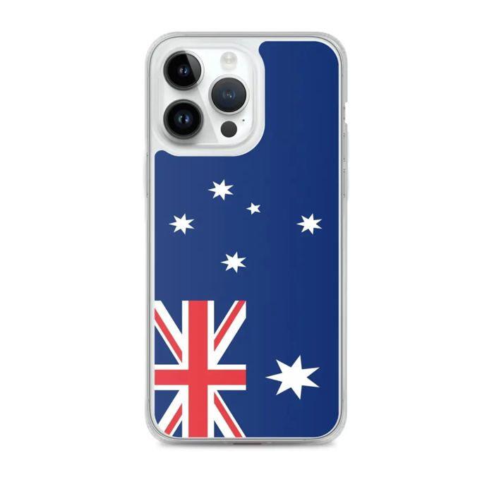 Coque iPhone - Drapeau Australia - iPhone 14 Pro Max - Souple - Flerfarget - TPU gjennomsiktig
