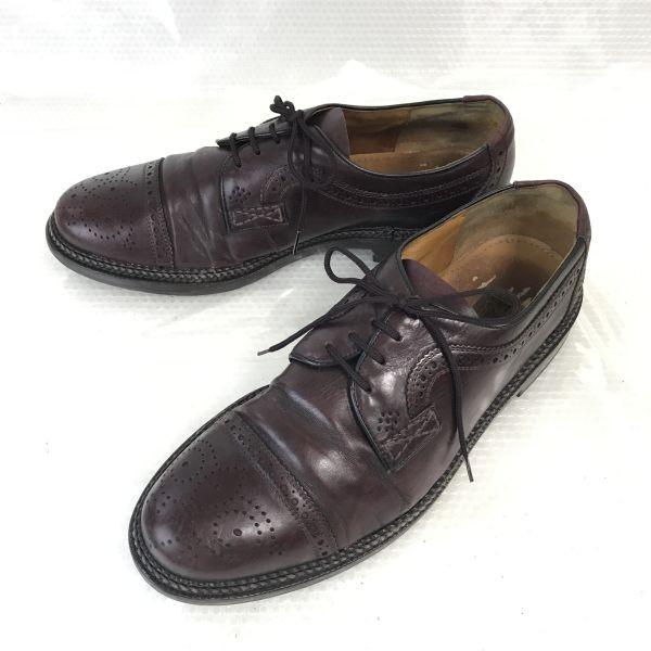 

90s Vintage Made in Germany Lloyd Punched Cap Toe Leather Dress Shoes Men’s 9.5 28.0 Brown