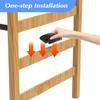 Durable Plastic Bed Ladder Foot Support-Step Pad With Anti-Slip,Surface(2 Pack) Fits Most College Dorm Models
