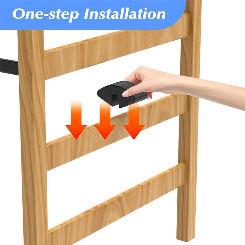 Durable Plastic Bed Ladder Foot Support-Step Pad With Anti-Slip,Surface(2 Pack) Fits Most College Dorm Models