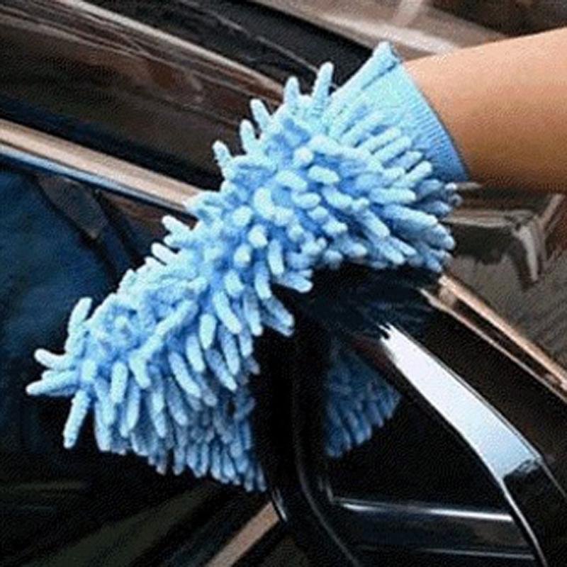 TOP Microfiber Chenille Car Vehicle Care Washing Brush Sponge Pad Cleaning Glove
