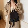 2025 autumn new canvas backpack women's rest backpack lightweight large-capacity flip bag travel student schoolbag