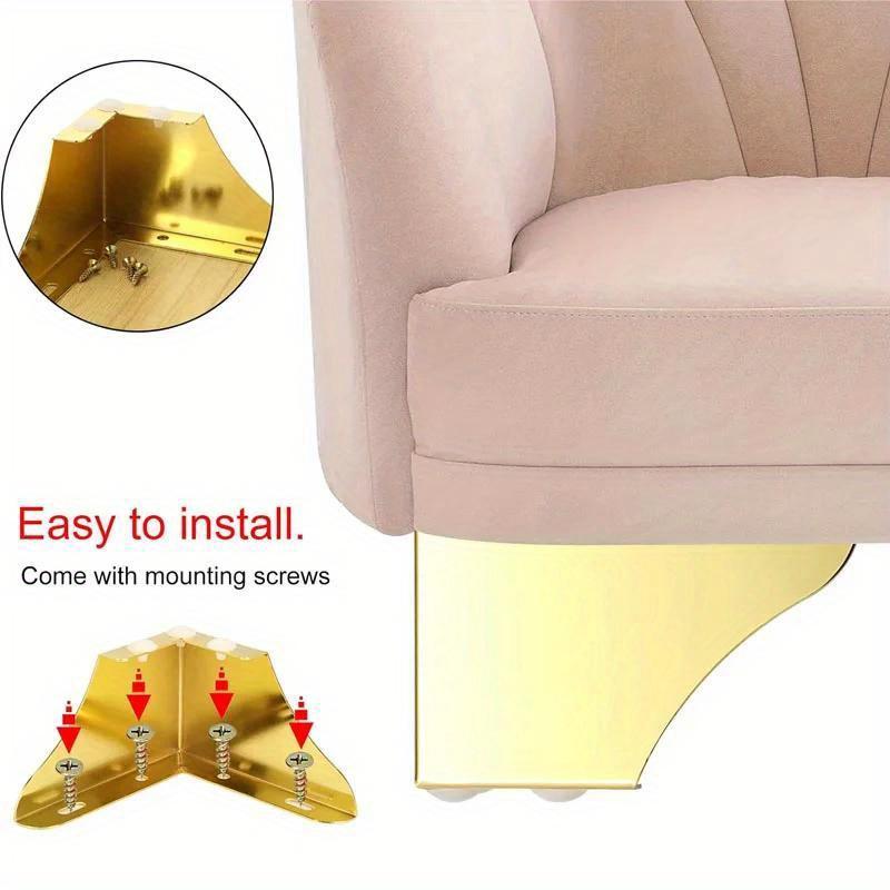 4 Stück Möbelbein Zubehör Möbelbeine Metalldesign Möbelbeine Ersatz Sofa Couchtisch Schrank TV-Ständer Füße
