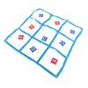 Large XO Outdoor Game Nylon XO Board Toss Yard Game with X and O Bn Bags Drawstring Bag for Kids Backyard Lawn Camping Games