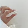 925 Sterling Silver Round Pearl Ring Wedding Adjustable Rings For Women Jewelry Wholesale  Money 925