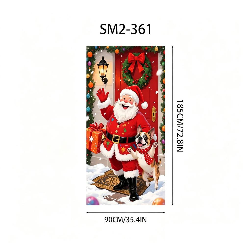 Santa Claus Christmas Hanging Cloth Background Decoration