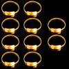 10pcs Plastic LED Bands for Parties Flashing Light Up Wristband Ornament Multicolors Wrist Decoration for Children