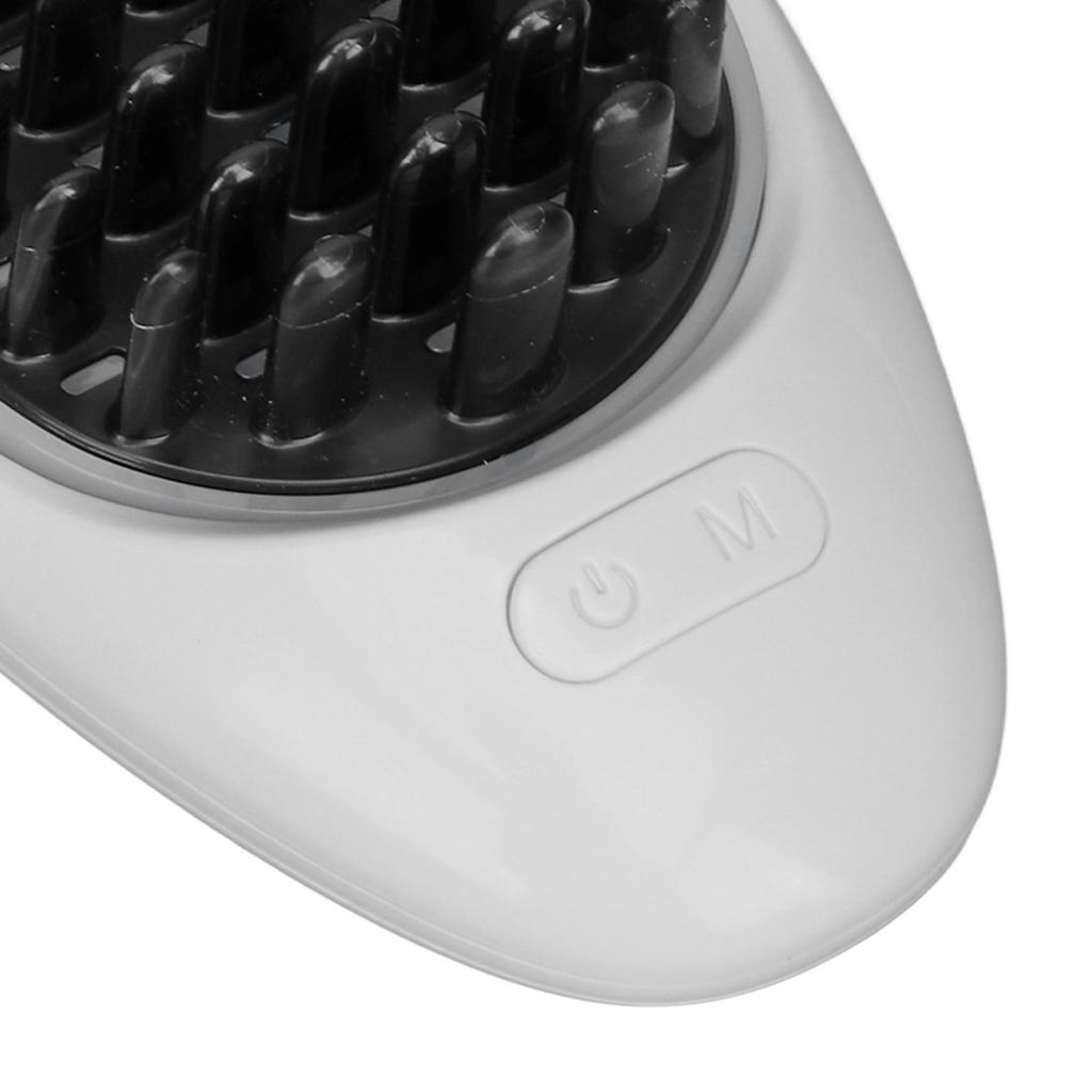 Electric Scalp Hair Scrubber Massager Brush Hair Regrowth Red Blue LED Vibrating Hairbrush Comb