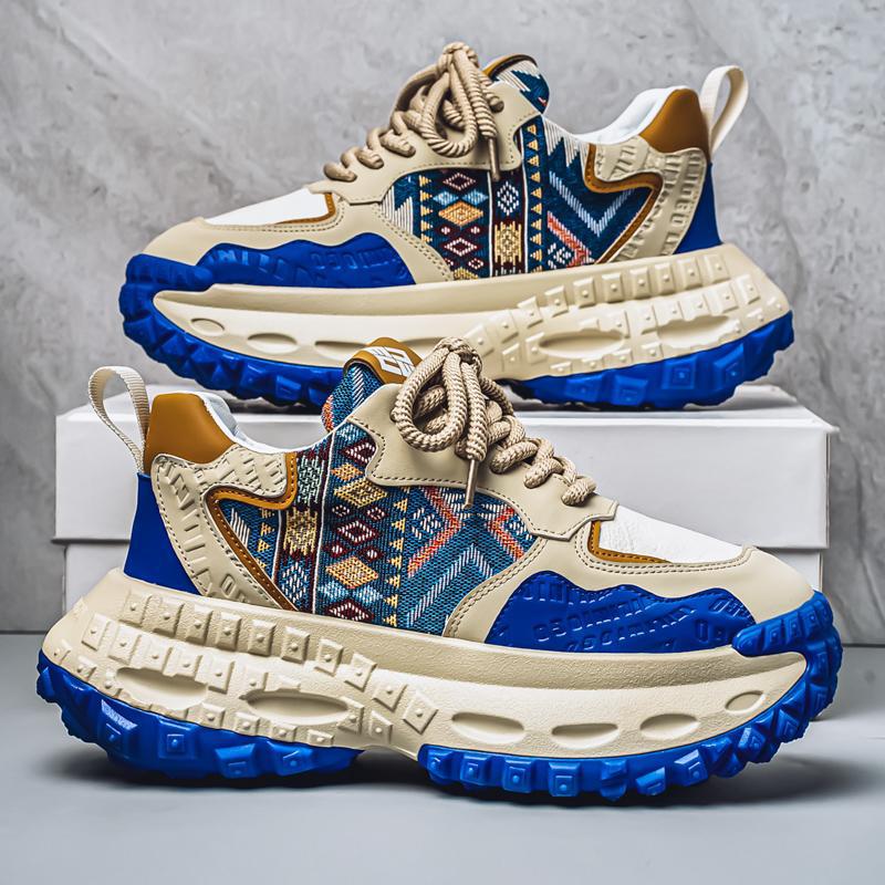 New Spring Retro Hong Kong Style Student Casual Sports Shoes Platform Dad Shoes