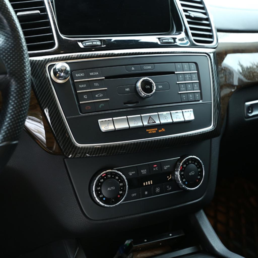 Carbon Fiber ABS Center Trim For Benz GL X164/GLE W166/GLS X166/ML W164 2013-19