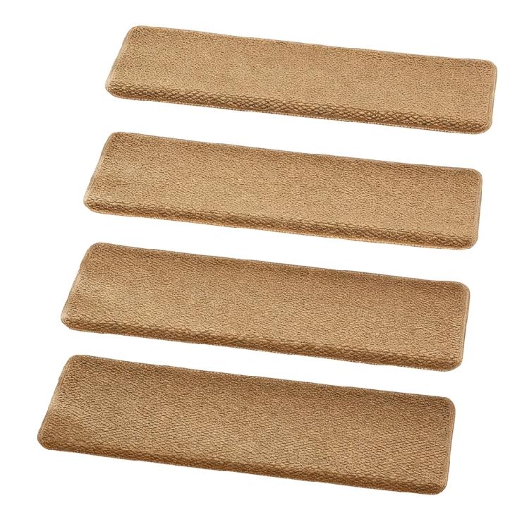 Pack of 4 Pineapple Texture Stair Mats for Slip Resistance and Low Maintenance in Modern Homes