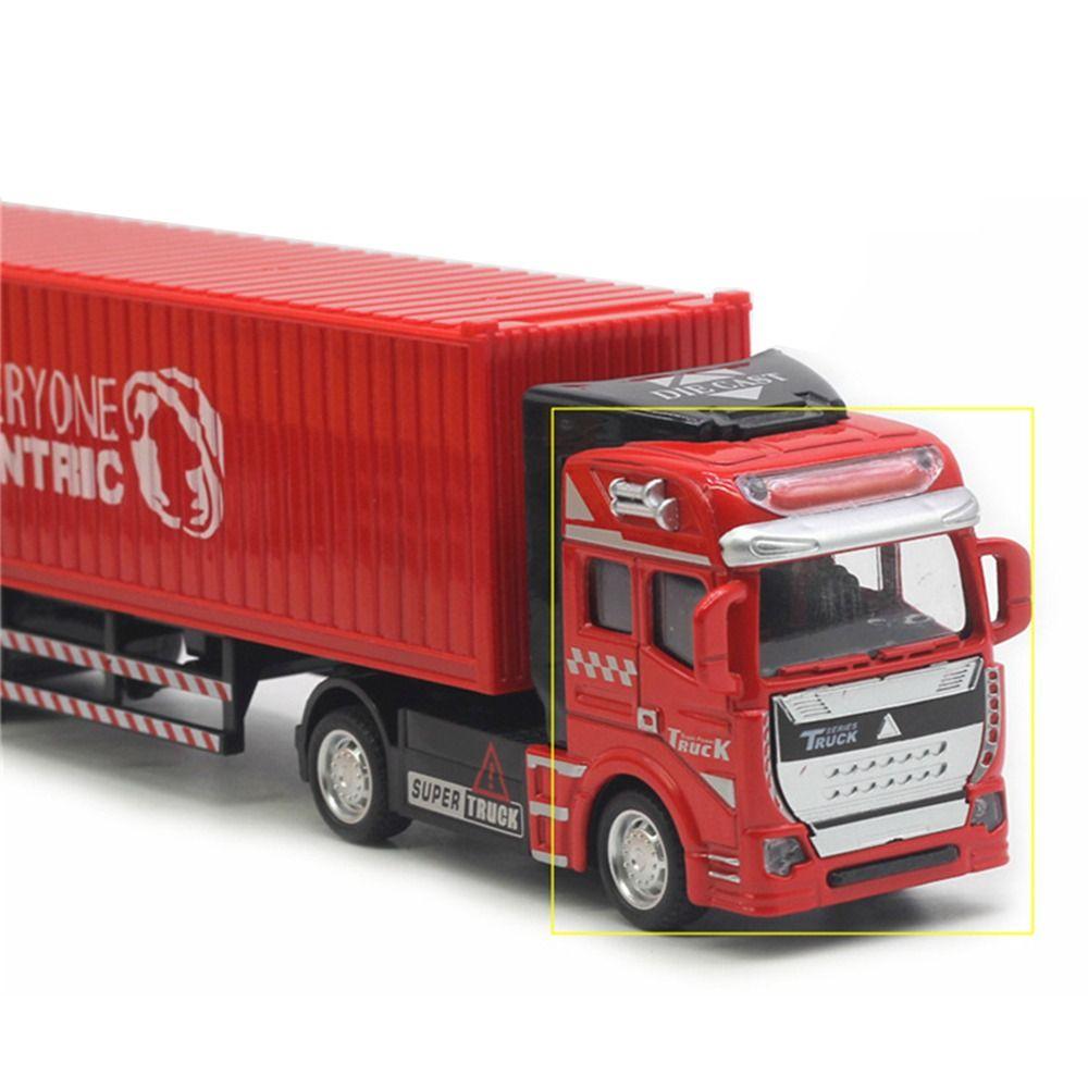 Wind-Up Car Model Toy Transport Pull Back Truck Miniature Transporters Model  Children