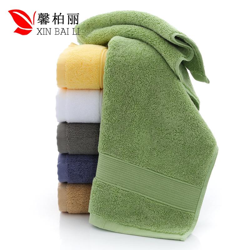 Thickened pure cotton towel gift supermarket 120g towel embroidered plain face towel