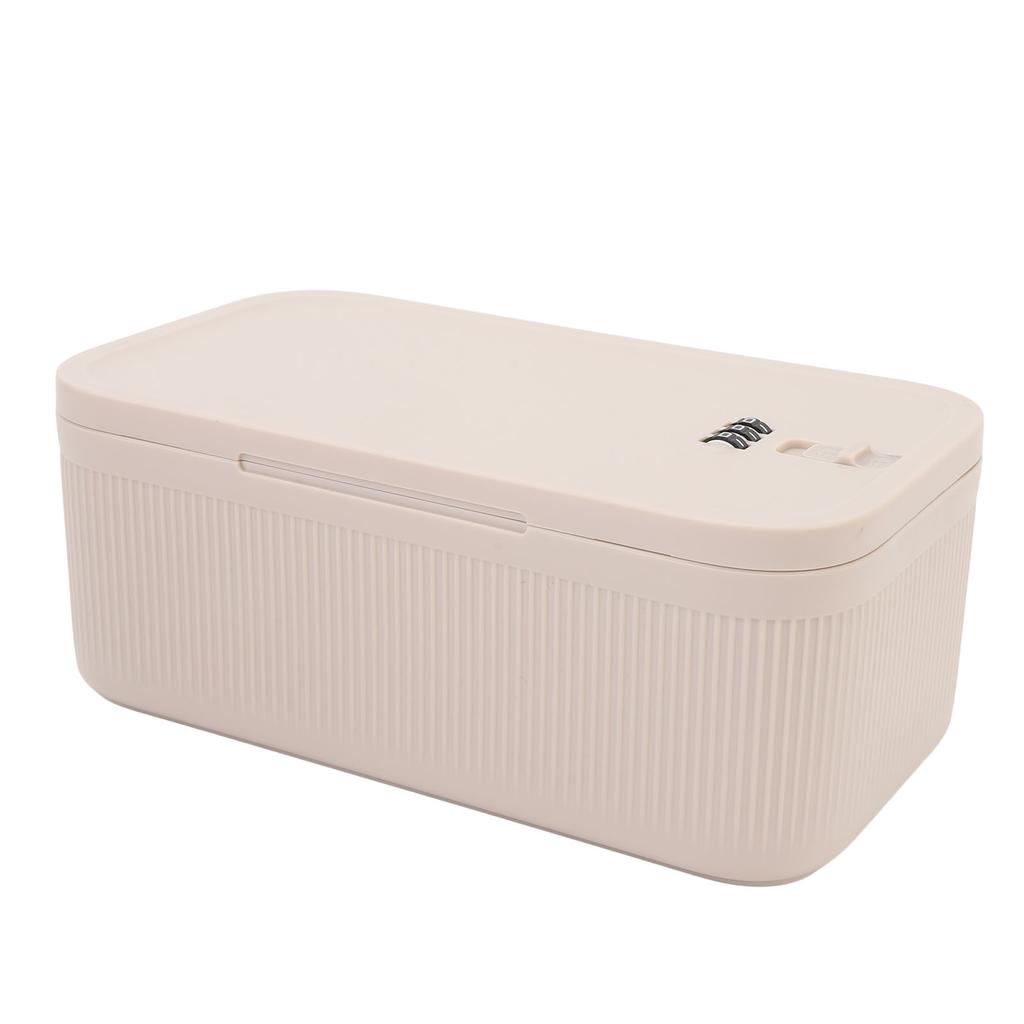 Portable Small Lock Box Combination Lock Box Personal Travel Secure Box with Password for Dorm Trave