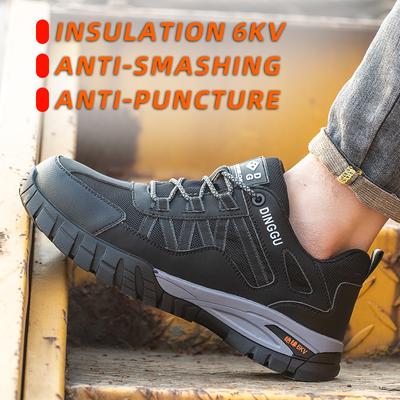 Insulation 6KV Work Safety Shoes Men Indestructible Anti-smashing Anti-puncture Protective Safety Boots Work Sneakers