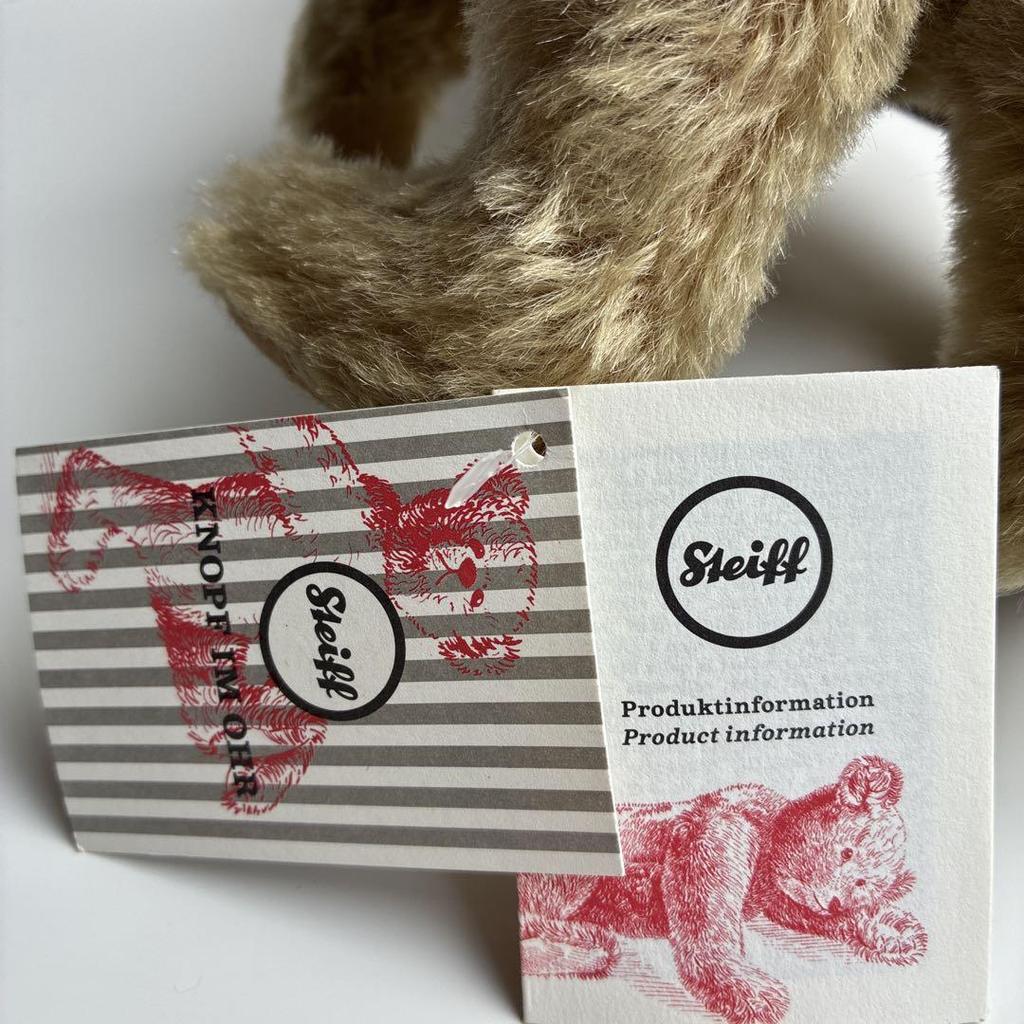 [USED] Steiff Teddy Bear KNOPF IM OHR