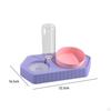 Dog Bowls Drink Fountain Cat Food Dishes Pet Feeding Station Detachable Non Slip Automatic