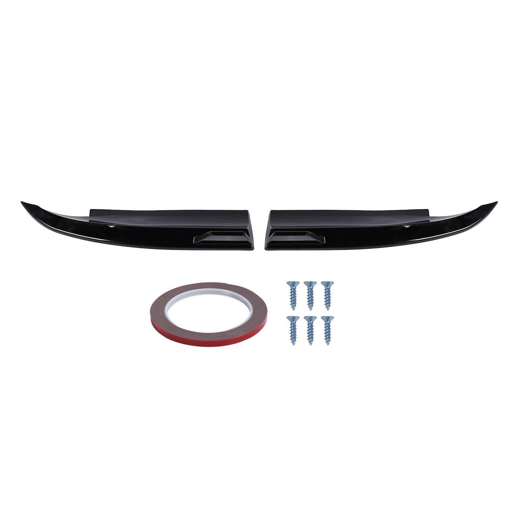 Pair of Rear Bumper Side Lip Diffuser Rear Side Skirt Splitter Canard for C Class W204 AMG Line 2008 2014 Glossy Black