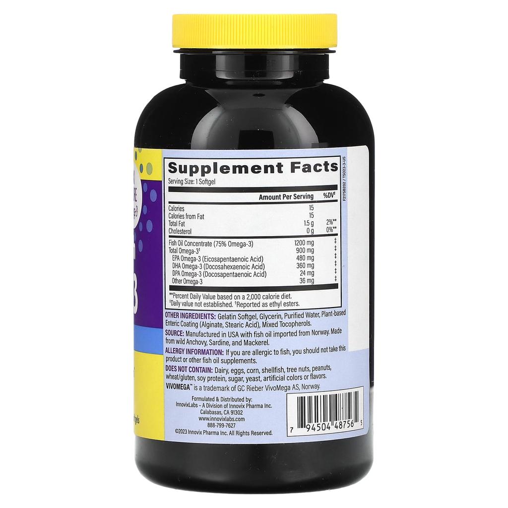 Triple Strength Omega 3, 900Mg, 200 Softgels