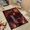 Dark Gothic Anime Girl Indoor Rug Soft Texture Nonslip Carpet For Kids Bedroom Play Area Home Party Decor Valentine'S Day Gift
