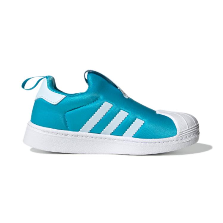 adidas Originals Superstar 360 Mesh Breathable Low Top Kids' Skateboarding Shoes Blue Children Aged 3 7 Years Old FV7225