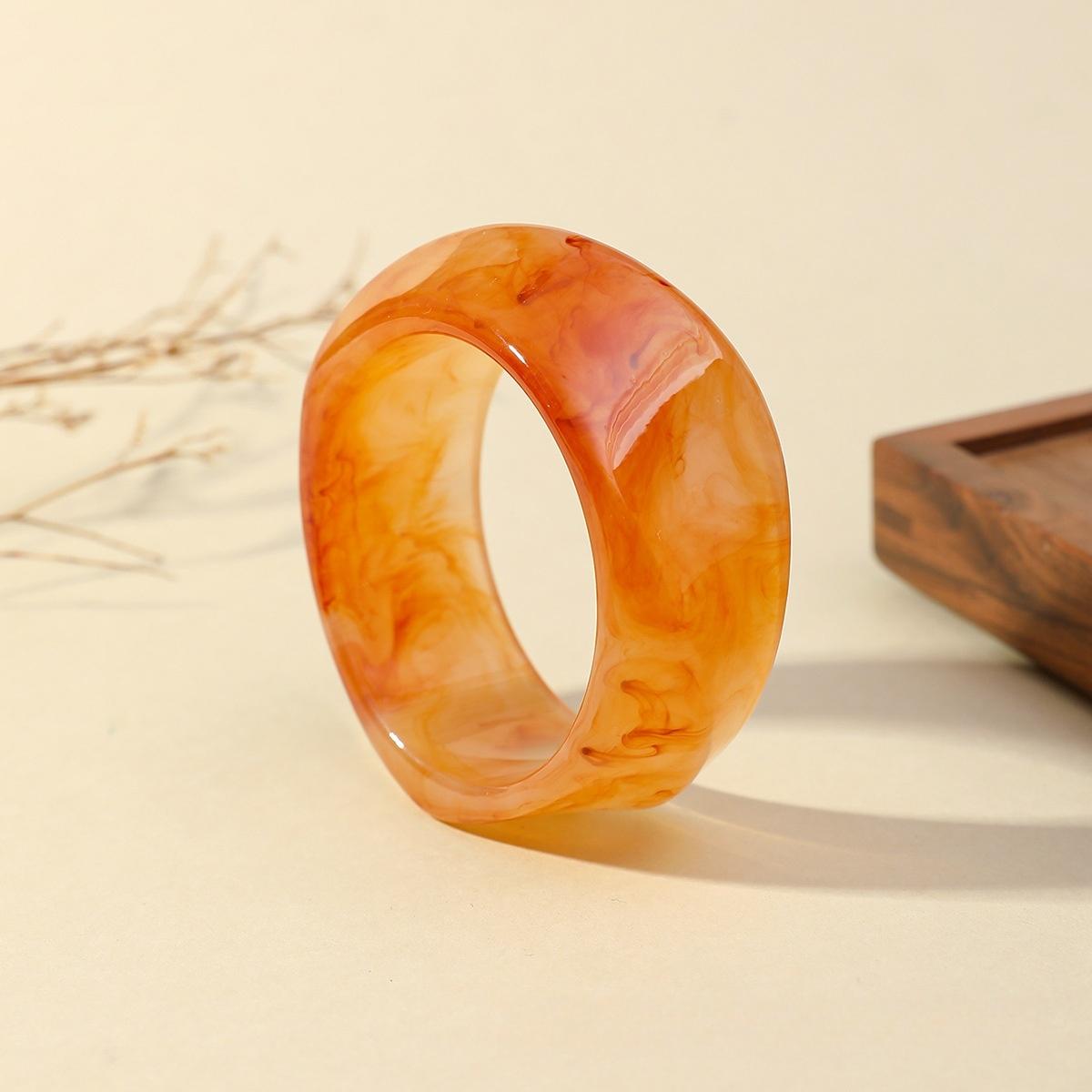 

New Colorful Irregular Acrylic Wide Bangle for Women Korean Resin Chunky Geometric Cuff Bracelets Summer Popular Jewelry Gifts