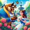 Disney 5D Diamond Painting Beauty and The Beast Cross Stitch Mosaic Kit Home Decoration Wall Sticker DIY Handmade Gift