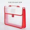 A4 Portable Snap Button File Bag Large-Capacity Document Bag Examination Paper Storage Bag File Organizer School Supplies