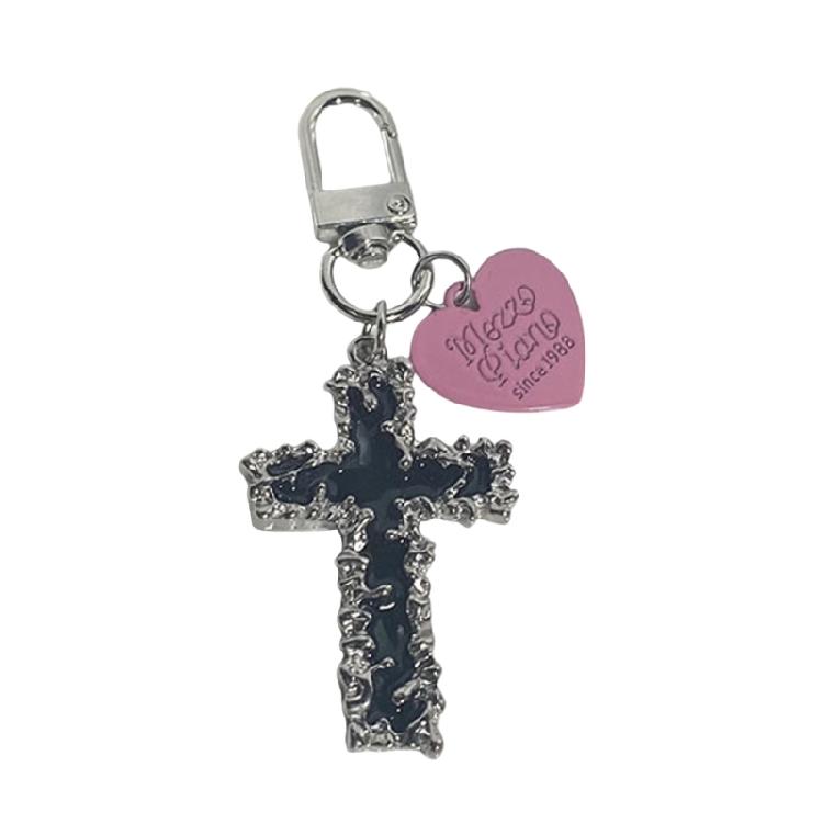 Crosses Butterfly Keychain Gothic Style Zinc Alloy Portable for Backpack Accessories