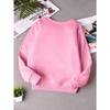 European sizes Delicate Kid Stylish Sweatshirt, Comfortable Round-Neck Top for Kids, Casual And Versatile Trendy Print Shirt