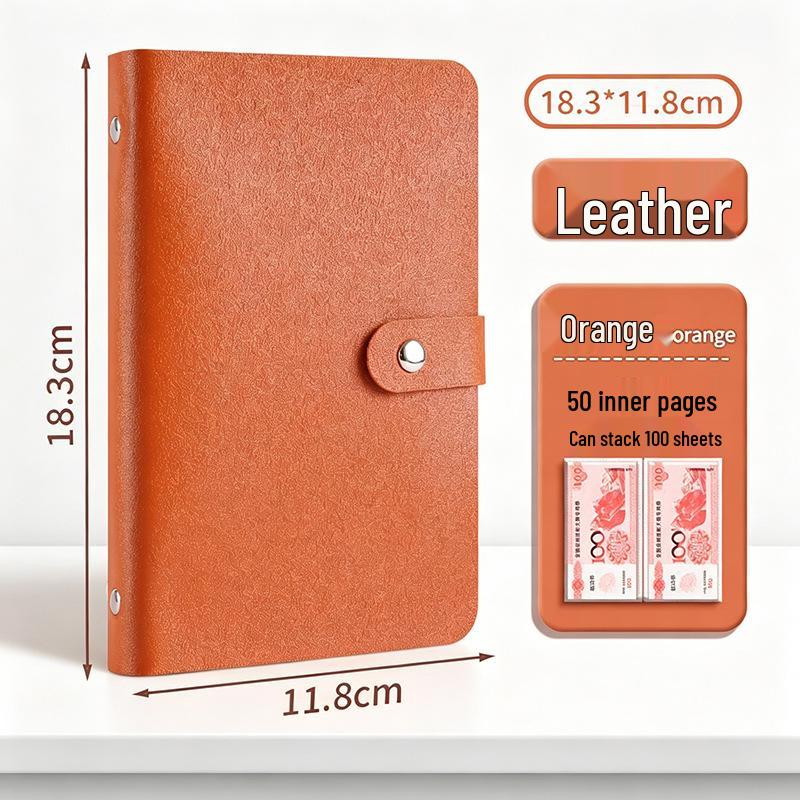 Family Financial Management Cash Savings Book & Storage Bag